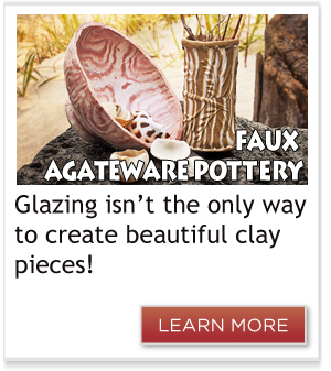 Faux Agateware Pottery