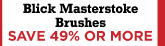 Blick Masterstroke Pure Red Sable Long Handle Brushes 