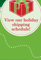 Holiday Delivery Schedule