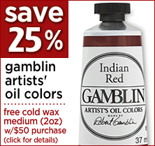 SAVE on Gamblin Artist's Oil Colors!