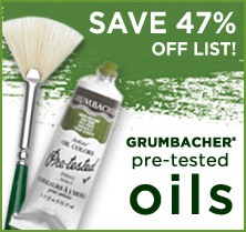SAVE 47% off List on Grumbacher Pre-Tested Oils!