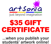 Get a FREE $35 Blick Art Materials Gift Certificate from Artsonia!