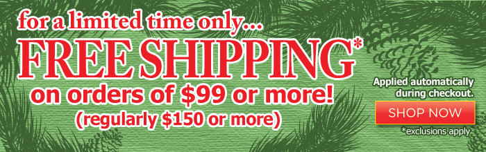 Free Shipping on orders $99 or more
