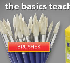 Blick Scholastic White Bristle Canisters