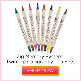 Zig Memory System Twin Tip Calligraphy Pen Sets