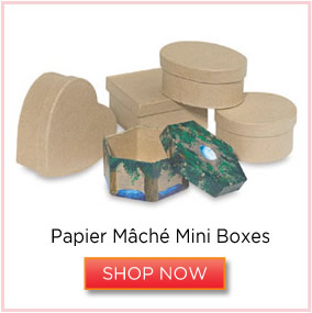 Papier Mache Mini Boxes