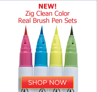 Zig Clean Color Real Brush Pen Sets