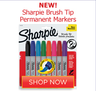 Sharpie Brush Tip Permanent Markers