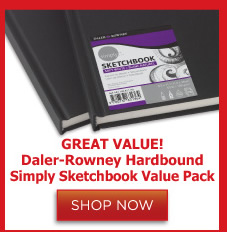 Daler Rowney Hardbound Simply Sketchbook Value Pack