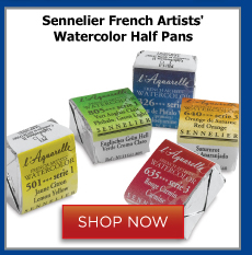 Sennelier French Artists Watercolor Half Pans