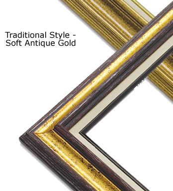 Traditional Style Frame - Brushed Walnut Finish