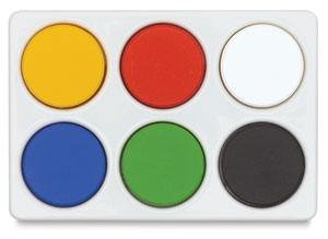 Set of 6 Cakes in Plastic Palette