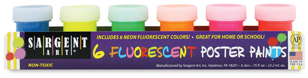 Fluorescent Set of 6 Colors