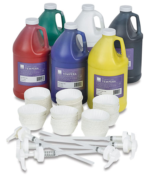 6-Color Pump Kit, Half Gallon Bottles