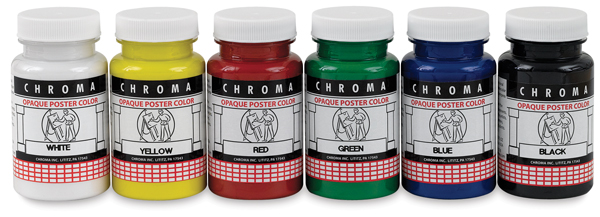 Opaque Poster Colors, Set of 6