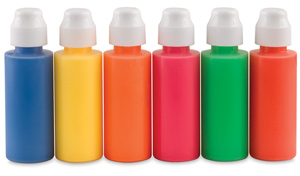 Fluorescent Tempera Paint Daubers, Set of 6
