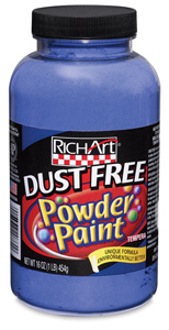Dust Free Powder Paint, Blue