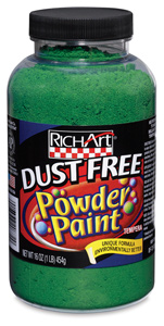Dust Free Powder Paint, Green