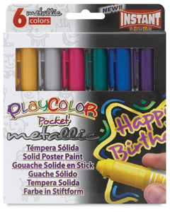 Metallic, Set of 6, Pocket Size Sticks
