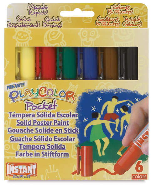 Standard Colors, Set of 6, Pocket Size Sticks