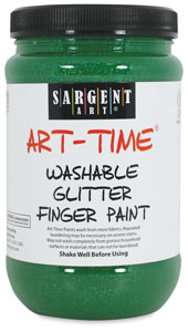 Washable Glitter Finger Paint