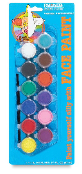 Face Paint Pots, Set of 12