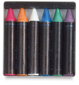 Pearl Face Paint Crayons, Pkg of 6