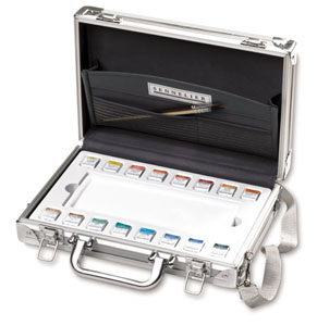 Metal Box Set with 16 Half Pans