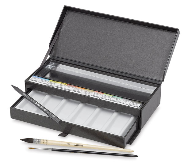  NEW!  Platinum Set of 12 Half Pan Watercolors
