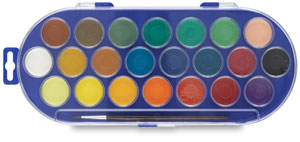 Watercolor Pans, Set of 22