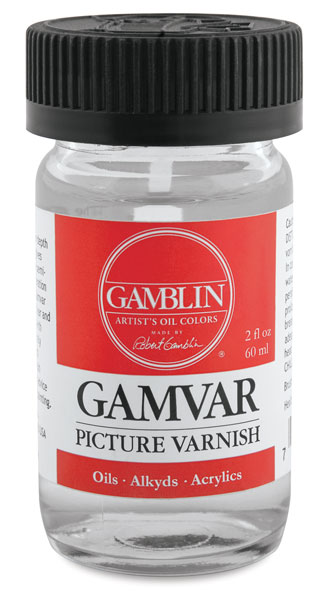 Gamvar Varnish, Pre-Mixed, 2 oz Bottle