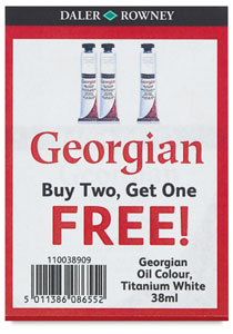 38 ml Titanium White Tubes, Buy Two Get One  FREE 