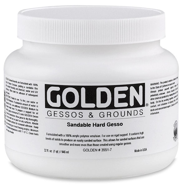 Sandable Hard Gesso, 32&nbsp;oz