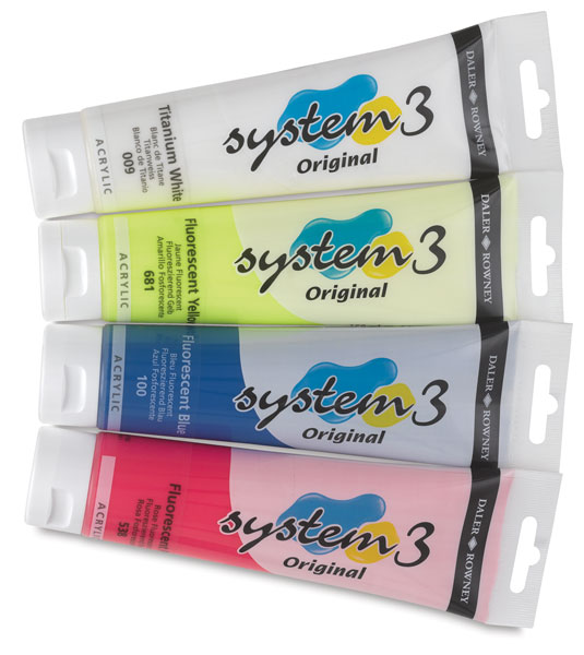 Fluorescent Set of 3 with FREE Titanium White&nbsp; NEW! 