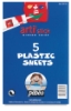 Plastic Sheets, Pkg of 5