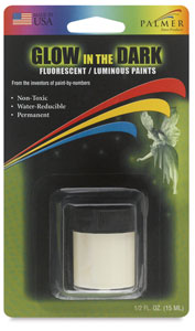 Glow-In-The-Dark Luminous Paint, 0.5 oz