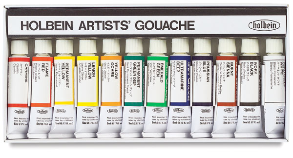 Artists' Set of 12 Colors, 5 ml Tubes