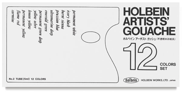 Artists' Set of 12 Colors, 5 ml Tubes