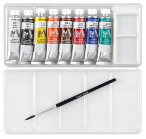 Set of 8 Colors with Brush