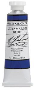 FREE 37 ml tube of Ultramarine Blue w/ purchase of three 37 ml tubes of M. Graham Artstis' Oils