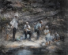 "Reflections, River Fishers 2" by Donn Granros