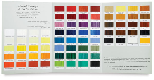 Handmade Color Chart