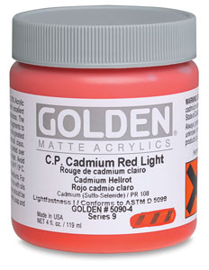 4&nbsp;oz Jar, C.P. Cadmium Red Light