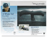 Wyland Great White Whale Tail Painting Kit