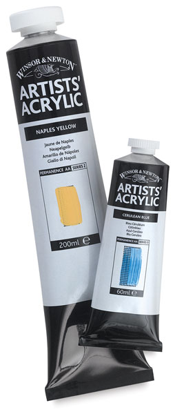 Artists' Acrylic, 200 ml and 60 ml tube