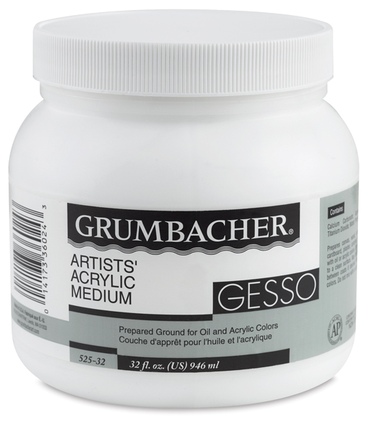 Acrylic Gesso, 32 oz Jar