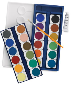 Opaque Watercolors, Set of 24