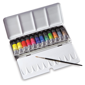 Metal Case, Set of 12 Tubes