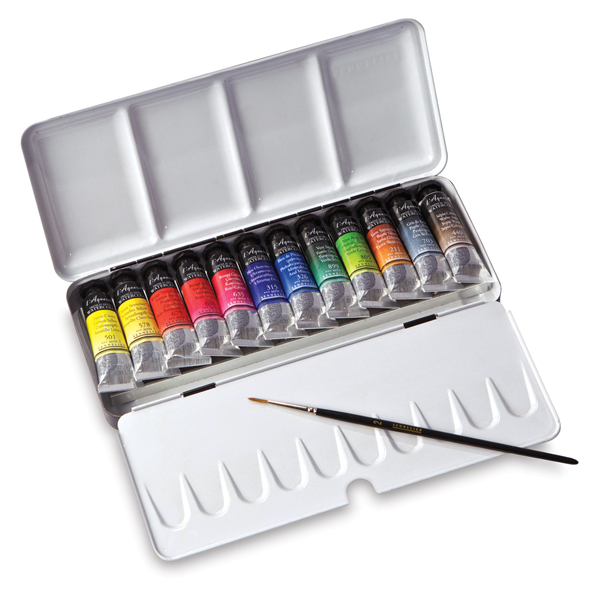 Metal Case, Set of 12 Tubes