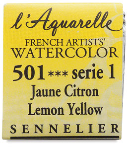 Watercolor Half Pan, Lemon Yellow